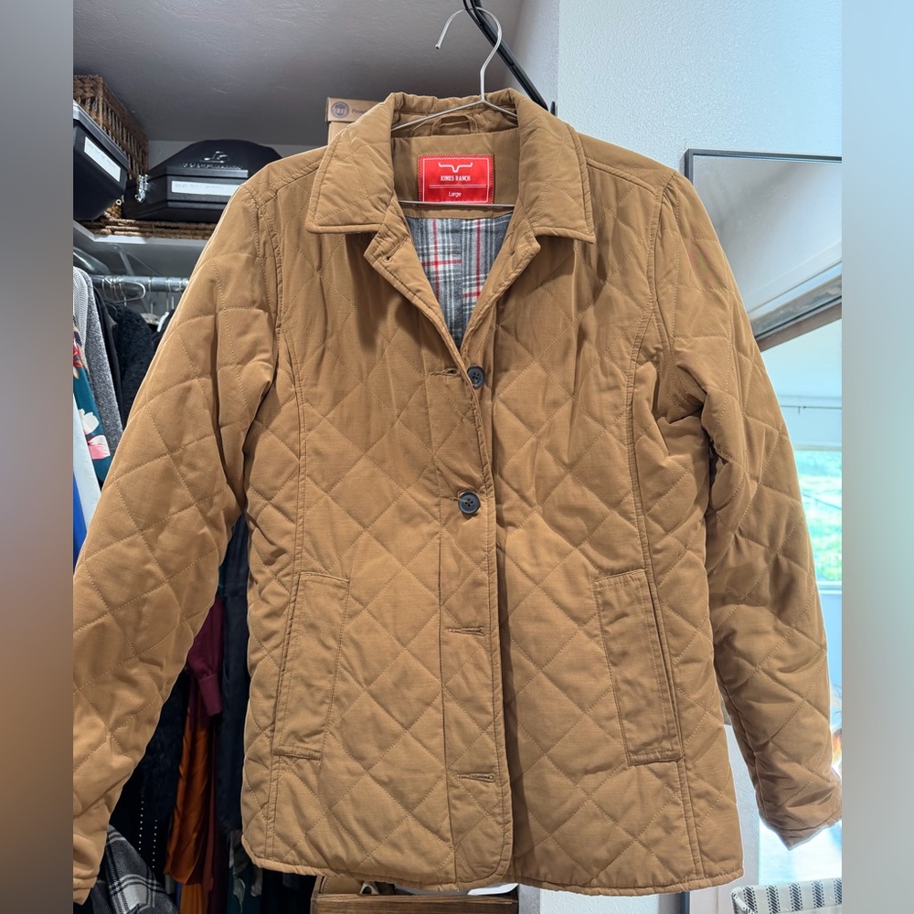 Kimes Ranch Women's Brown Quilted Jacket - Barn / Chore Coat